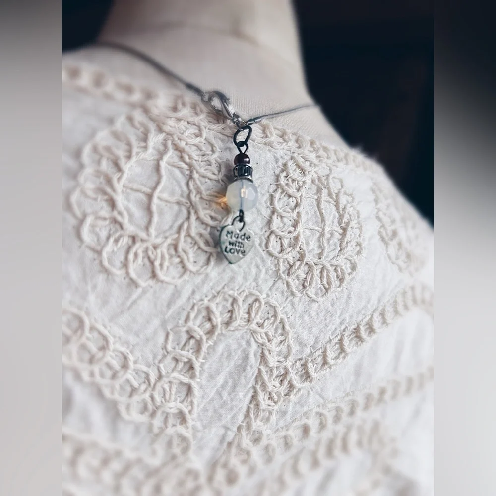 Necklace Upcycled Vintage Concho Button Cover